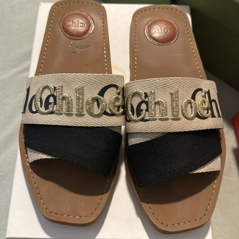 Chloe sandals with box and dust bags
